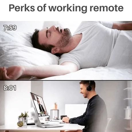 Remote work meme