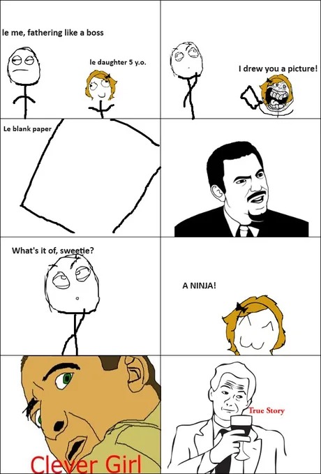 Smart daughter meme