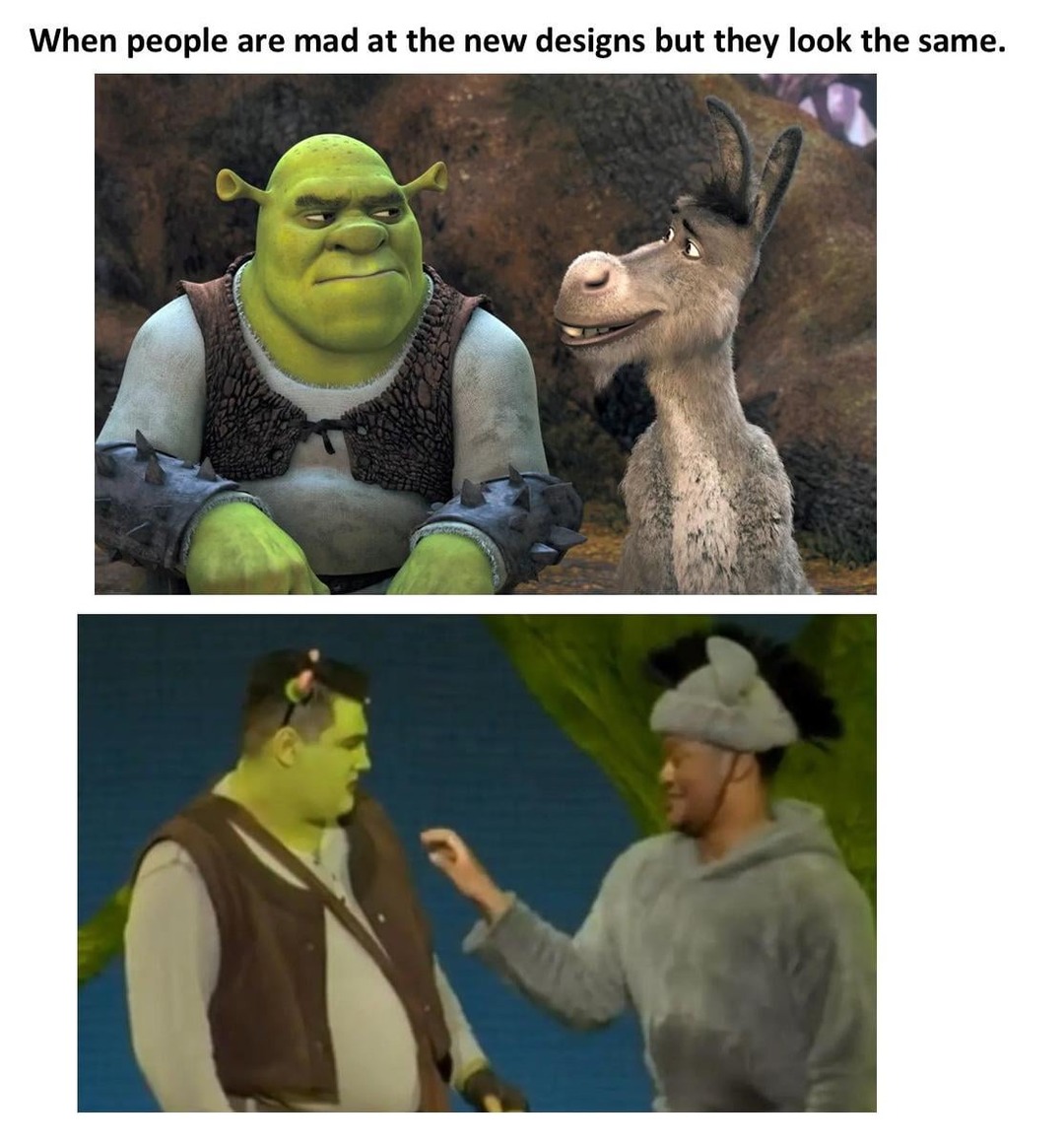 They're not the same picture - meme