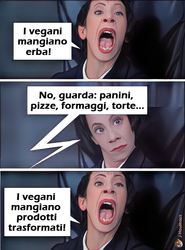 I vegani mangiano erba! - meme