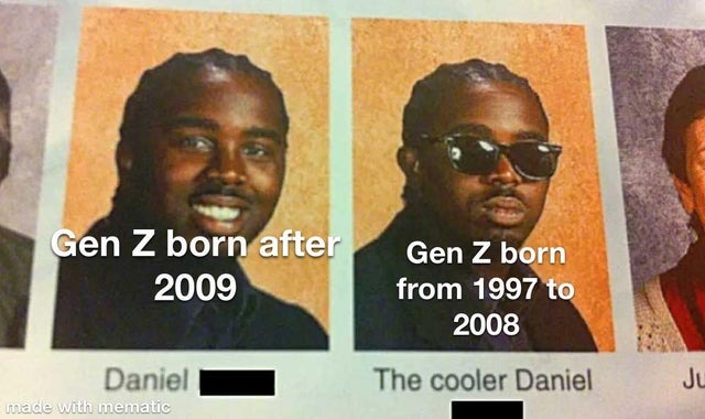 Is gen Z the cooler generation? - meme