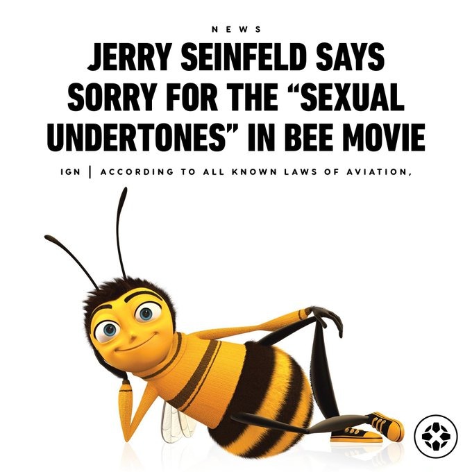 Bee movie sexual undertones apology - meme
