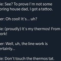 Dad joke tattoo