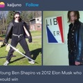 Ben Sharpiro vs Elon Husk