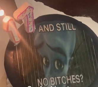Megamind Happy Birthday cake - meme