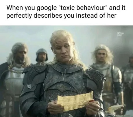 Toxic behaviour - meme