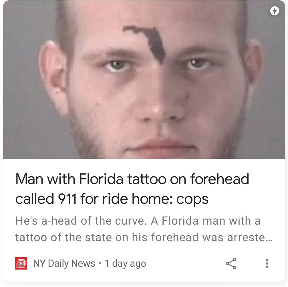 Evolved Florida Man - meme