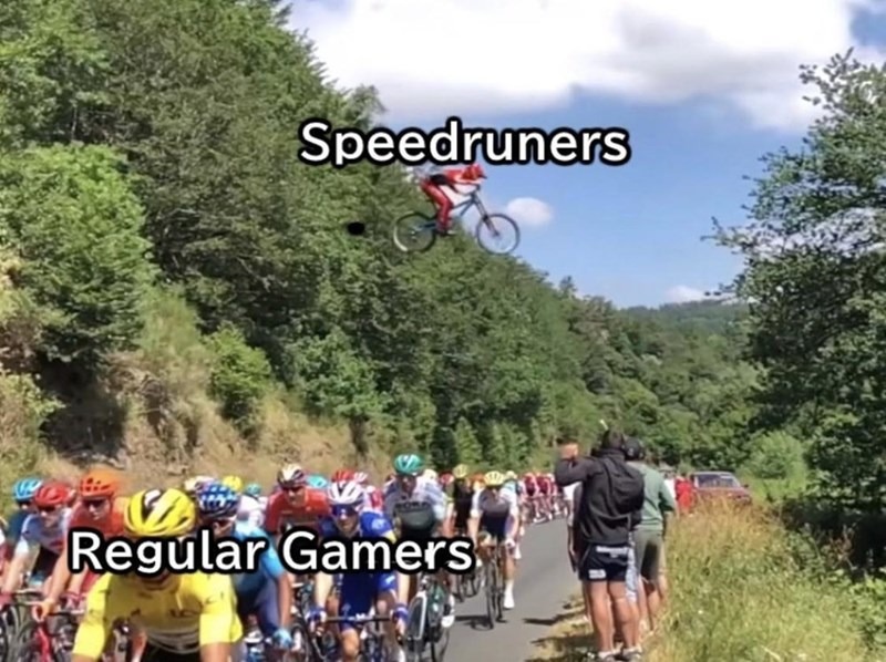 Speedrunner meme