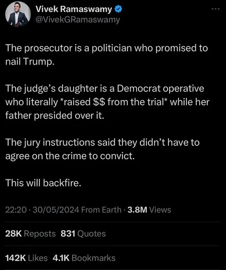 About Trump conviction - meme