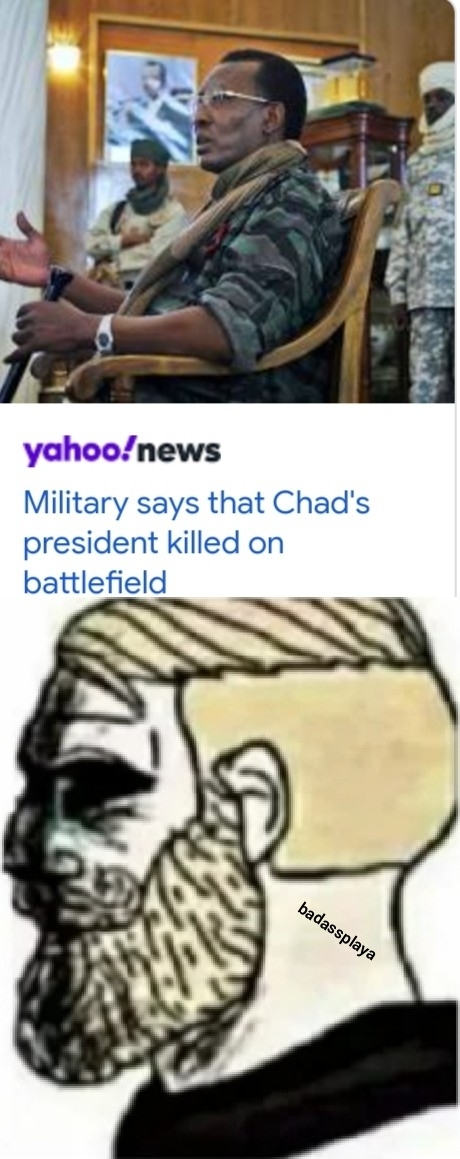 F in the chat for Chad - meme