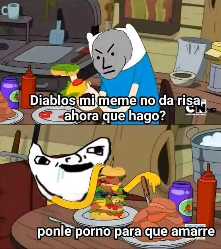 El porno recortado es mierda para fracasados inútiles - meme