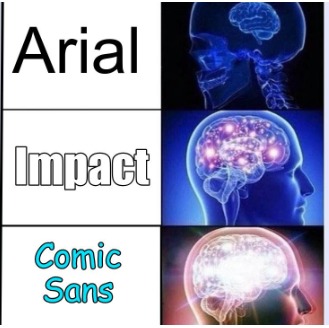 funny fonts - meme