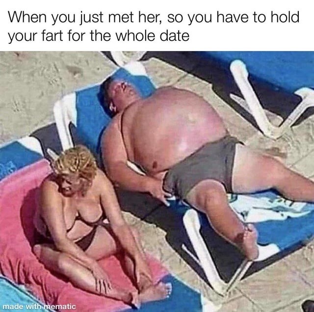 Holding in that fart like it's a hostage negotiation - meme