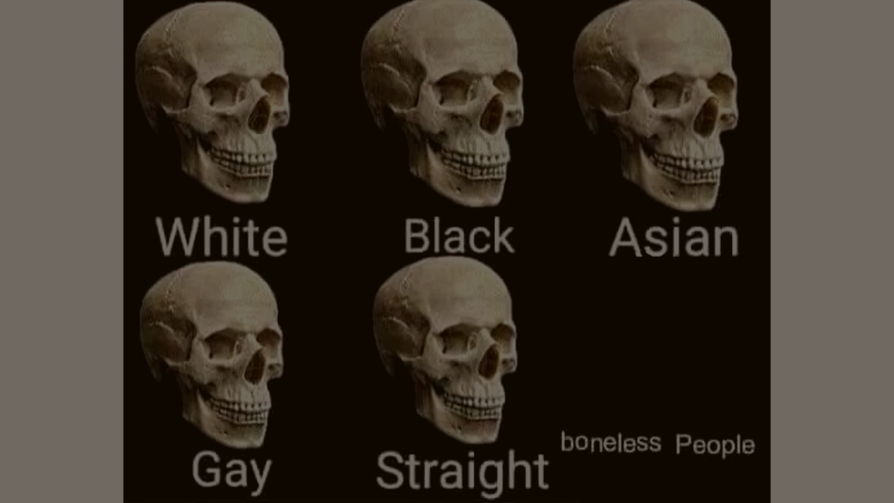Poor boneless people - meme