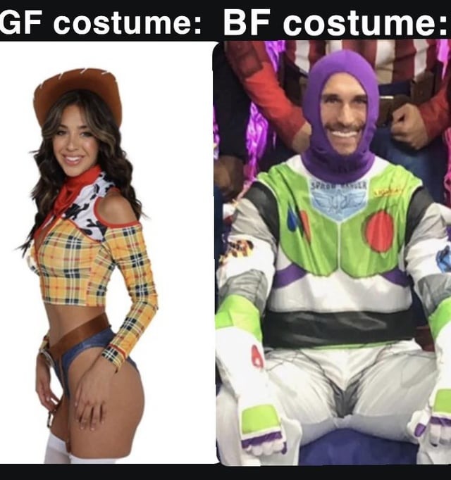 GF vs BF Halloween Costumes - meme