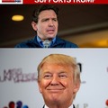 Ron Desantis drops out and supports Trumps