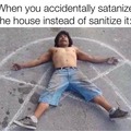 When you satanize the house instead of sanitize it