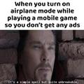 Can't get game ads if there is not internet.