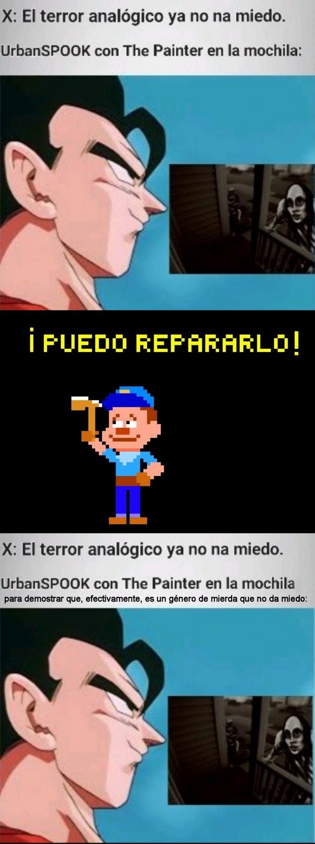 Imagina mamársela a una de las series más mierderas de un género tan cochambroso como el terror ANALógico xdxdxd - meme