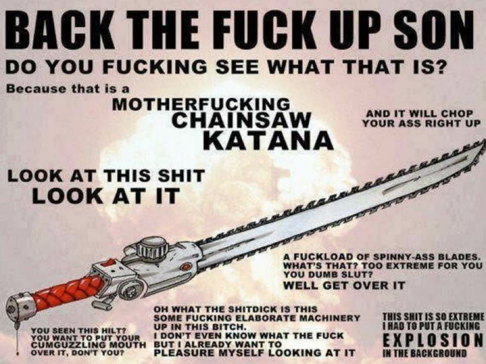 Chainsaw katana - meme