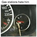 Burlamos as leis da gasolina do posto