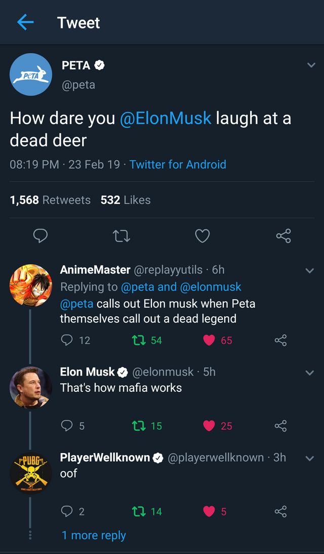 How dare you Elon Musk laugh at a dead deer - meme