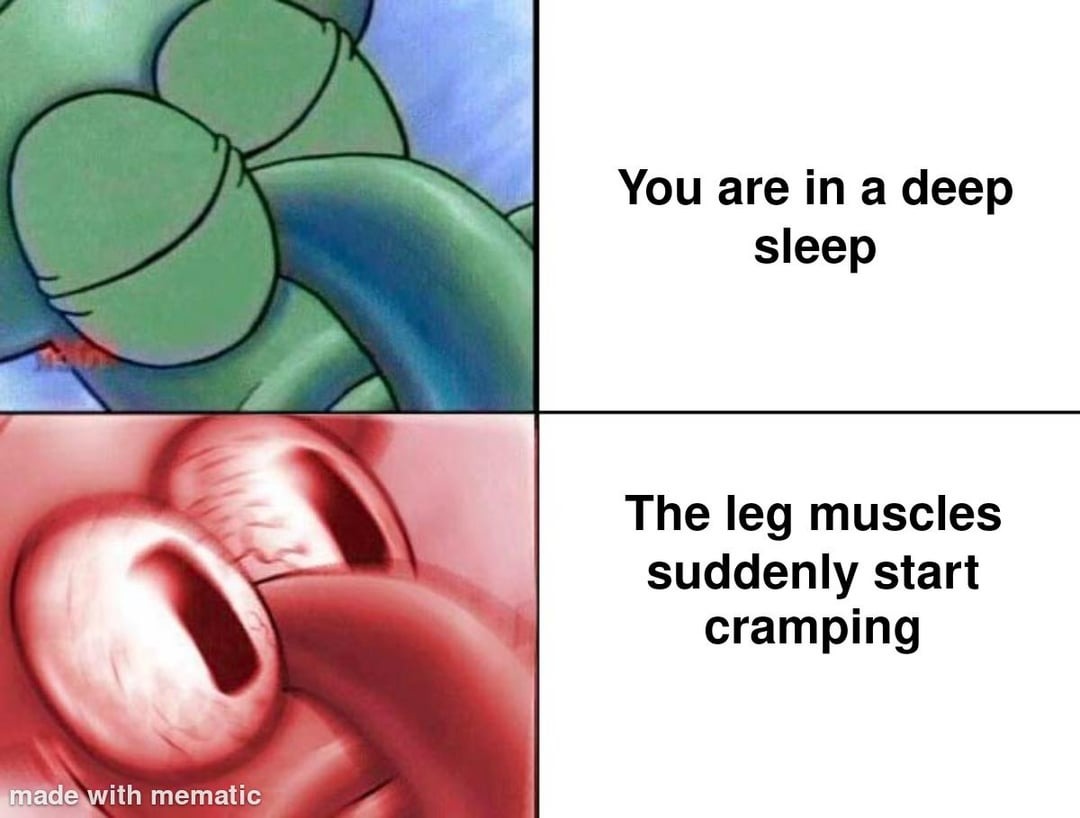 Night after leg day - meme