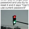 Reseting your password