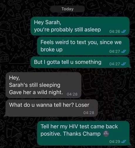 Texting your ex at 4 am because... well, you just had to - meme