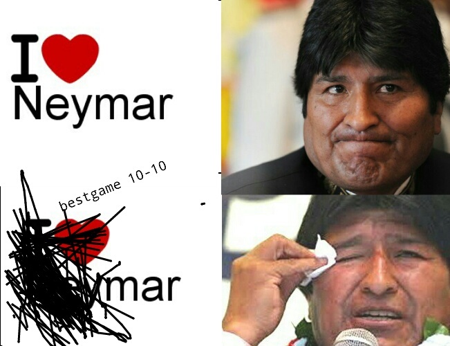 Evo sufre por su neymar :c - meme