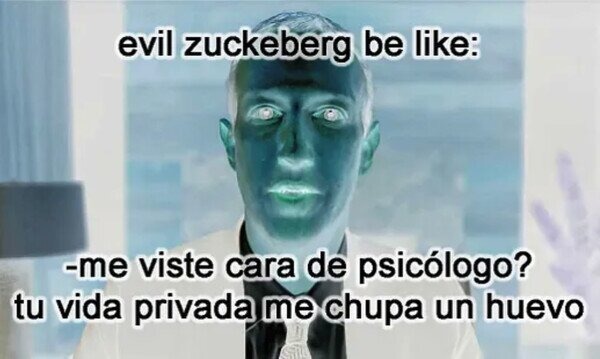 Evil zurkerberg - meme