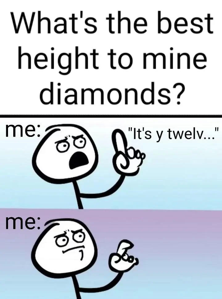 mining diamonds - meme
