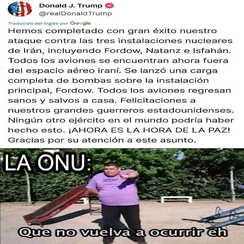 Pedido de paz pacífico. - meme