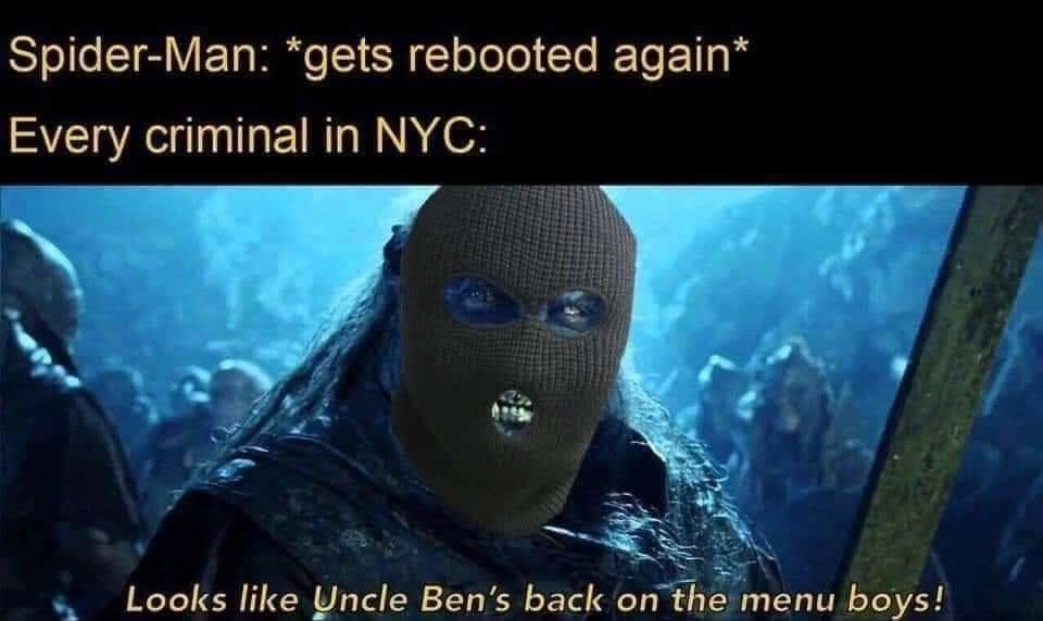 Uncle Ben gets rekt again - meme