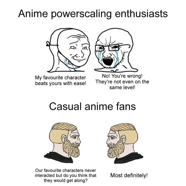 anime fans be like - meme
