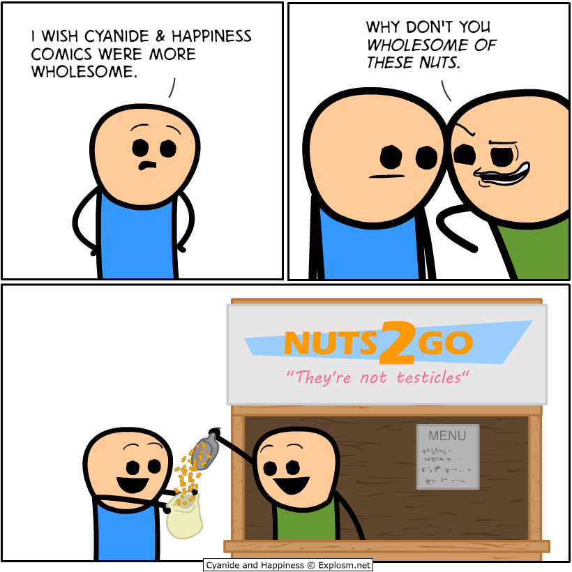 nuts2go "They're not penises!" - meme