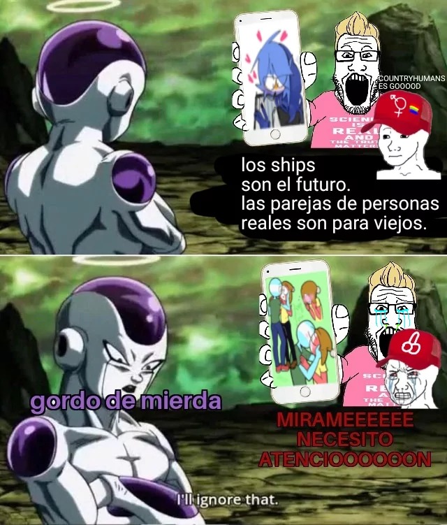 Ojalá sean unos Tremendos Llorones Los Fans de Countryhumans (CacaHumans) (Posdata: Cjsj es Fracasado) - meme