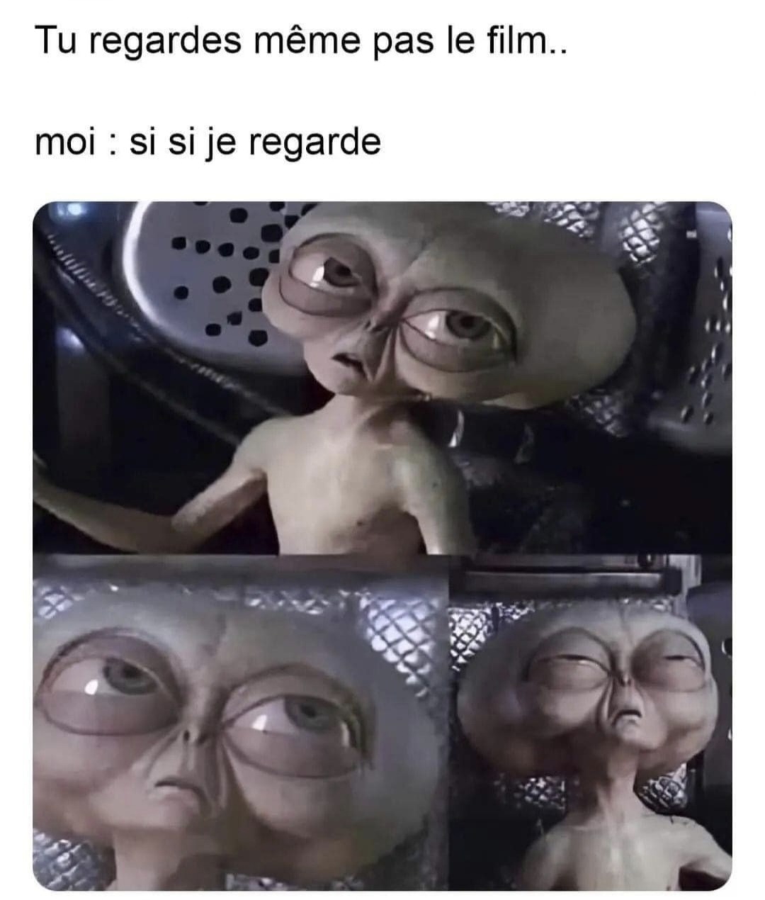Moi : si si je regarde le film (spoiler : non) - meme
