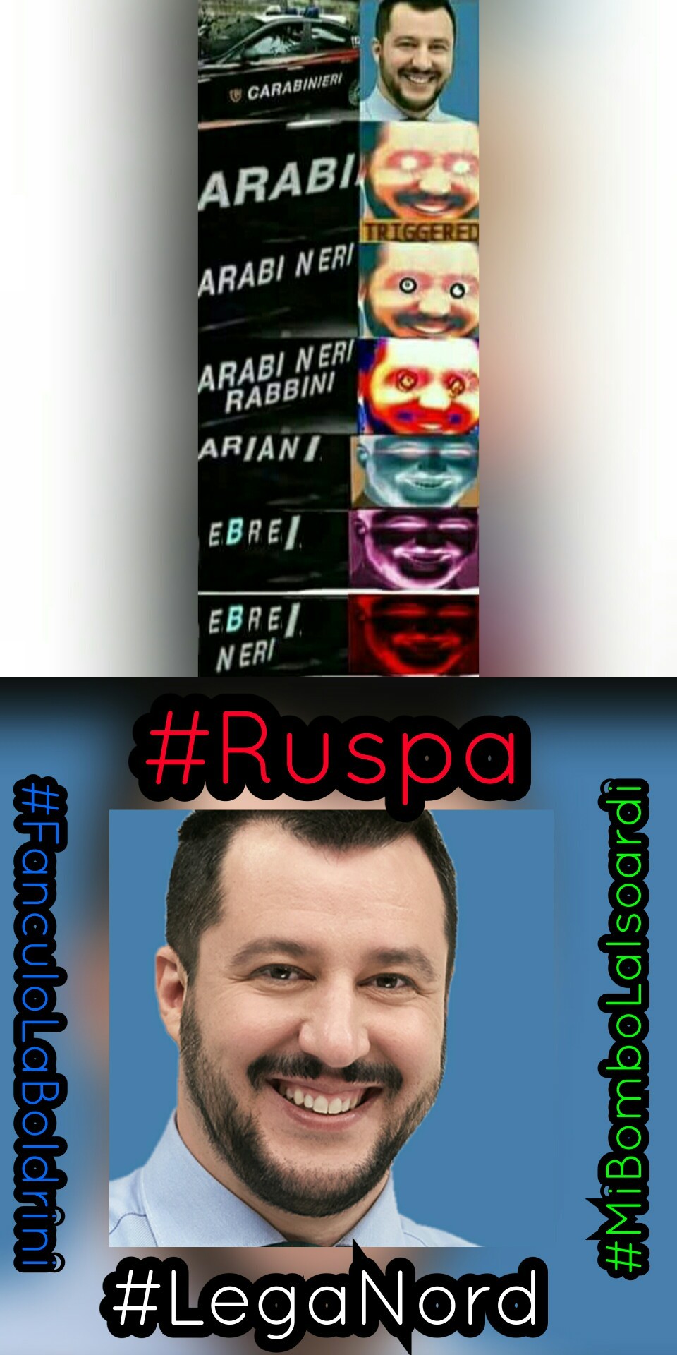 La scritta #Ruspa sembra sollevata it's magic - meme