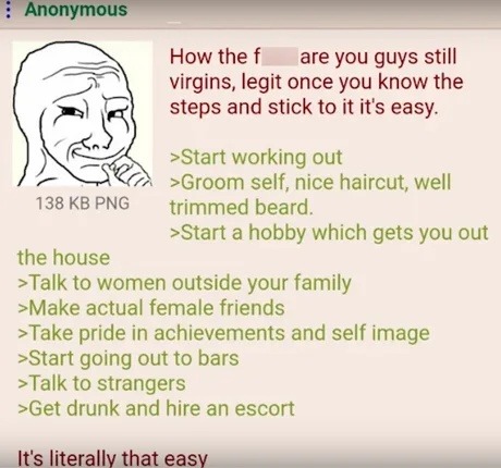 How to lose your virginity in 10 easy steps. Spoiler: none of them are easy. - meme