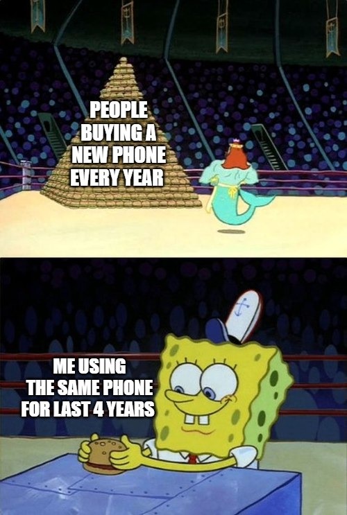 Me and my ancient phone judging y'all - meme