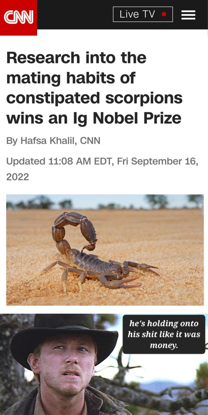 Winning the Nobel  - didn't do shit - meme