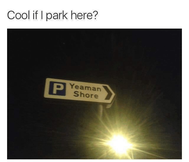 Cool if i park here? - meme
