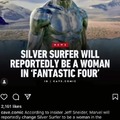 Silver Surfer will be a woman in Fantastic Four
