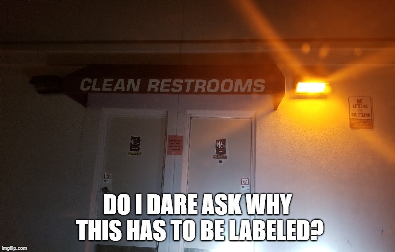I don't even want to know what the other option is like considering its a gas station. - meme