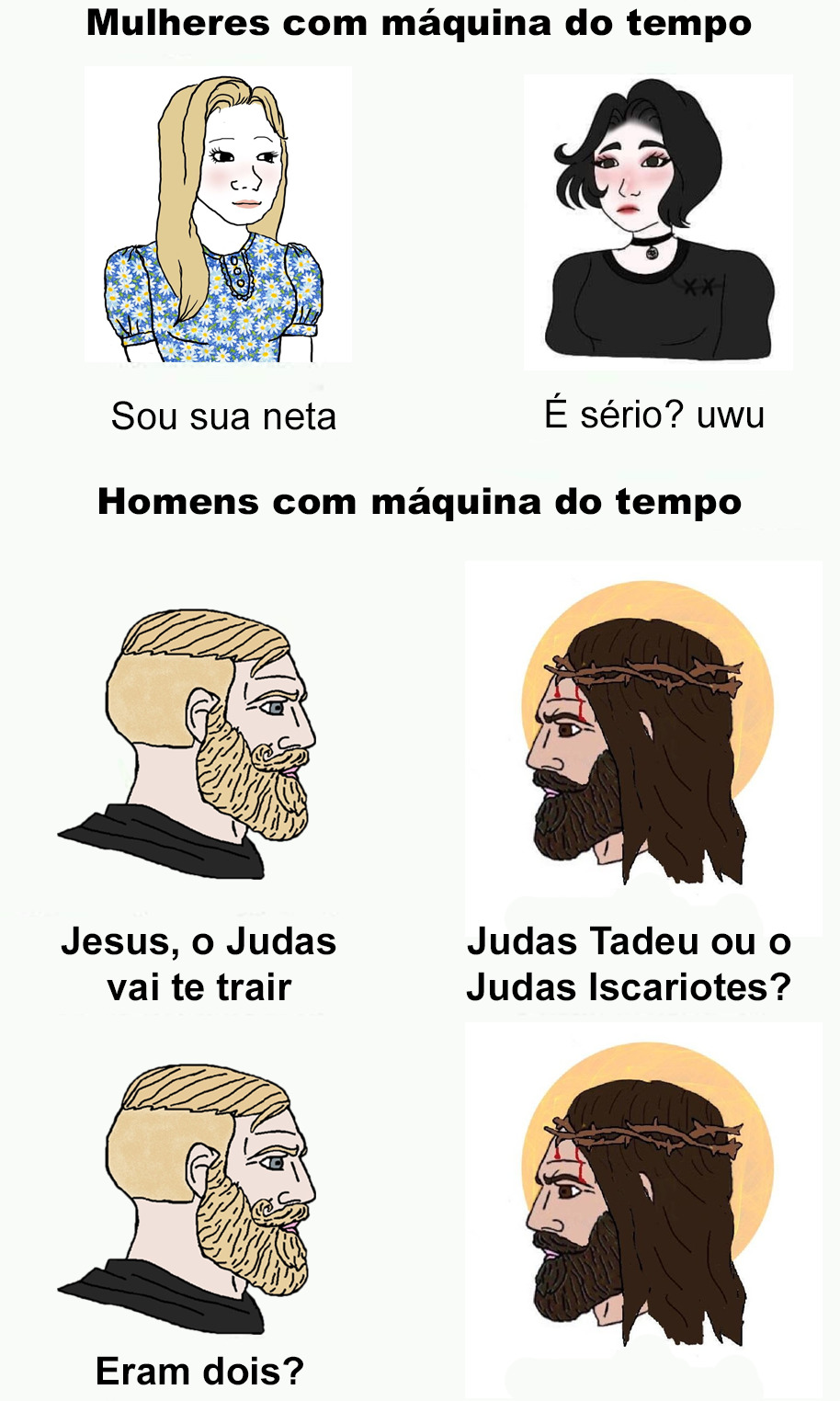 explicações brabas de meme on X: 🗺️ o meme sim (chad/yes) eh um meio  defensivo de reagir positivamente quando confrontado com oposições a  opinião ou ideologia da vítima. o traço propositalmente bem