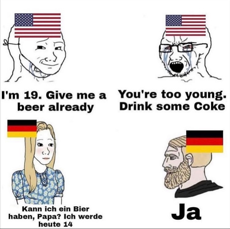 imagine being American, couldn’t be me hahahaha :( - meme