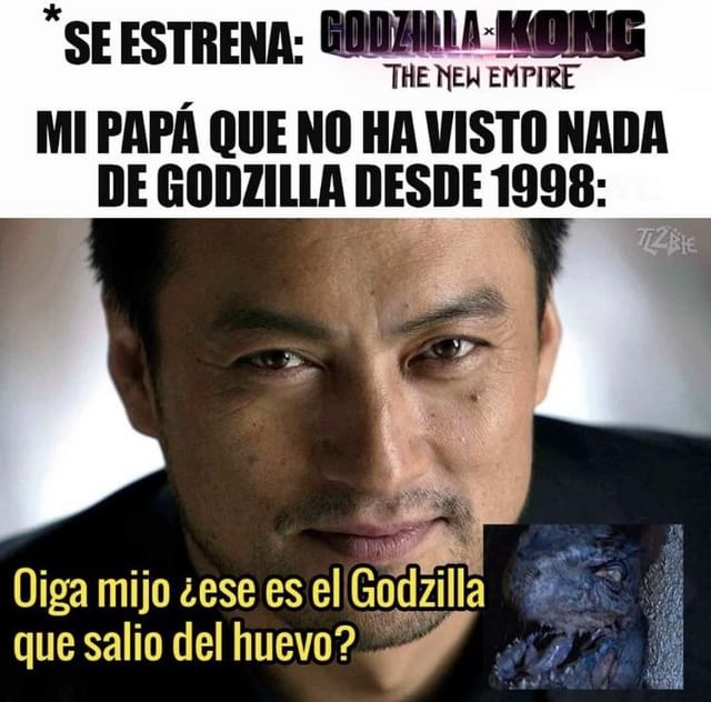 Padres viendo el nuevo Godzilla - meme