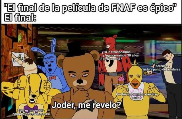 Final de la película de FNAF - meme