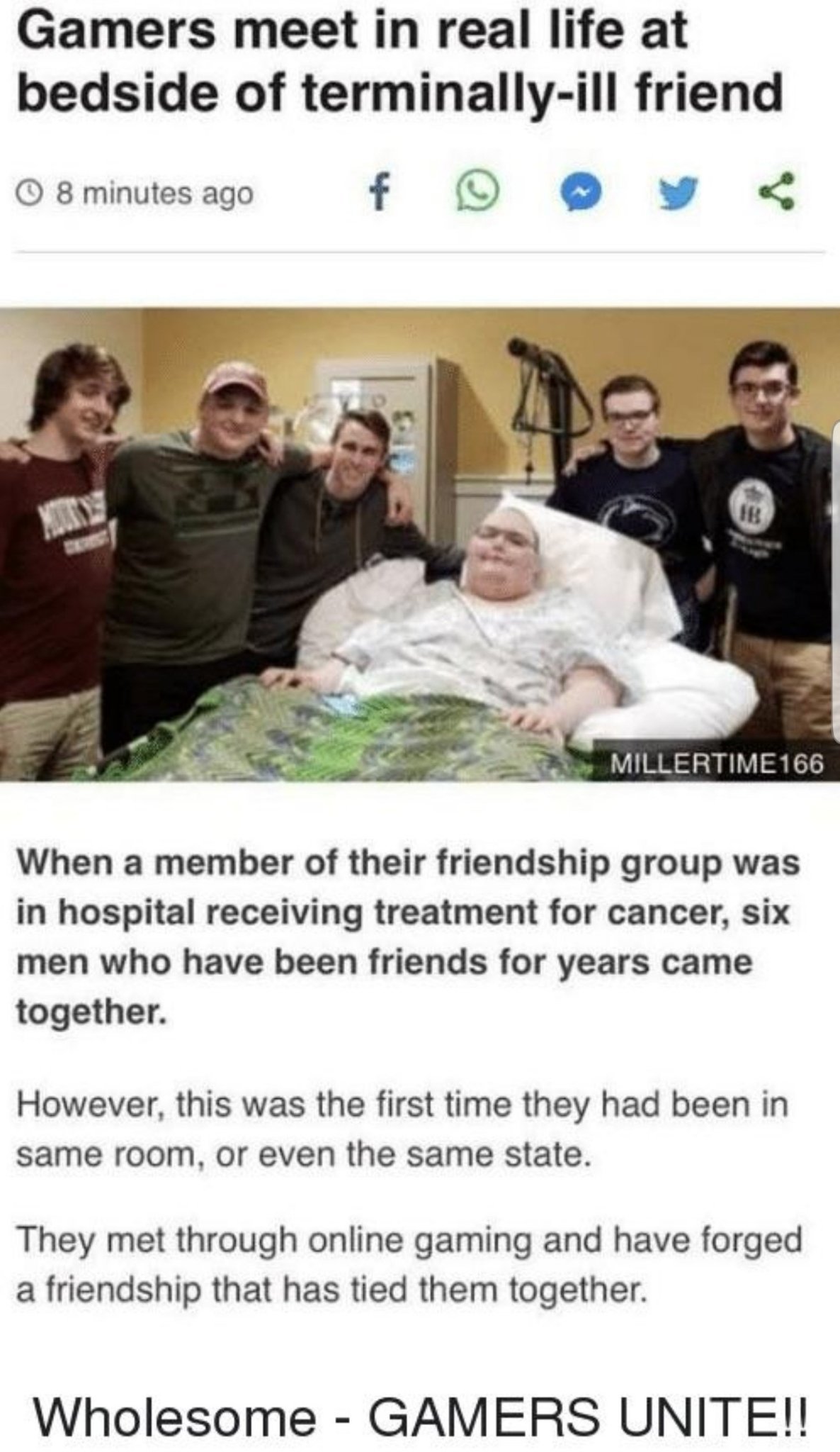 Gamers are true friends - meme